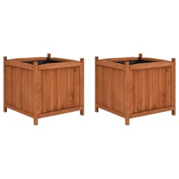 image-Raised Beds 2 pcs 50x50x50 cm Firwood
