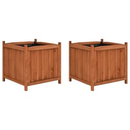 image-Raised Beds 2 pcs 50x50x50 cm Firwood
