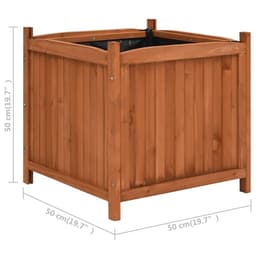image-Raised Beds 2 pcs 50x50x50 cm Firwood