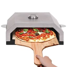 image-Pizza Oven with Ceramic Stone for Gas Charcoal BBQ