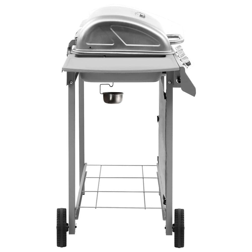 image-Gas BBQ Grill with 4 Burners Silver