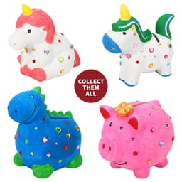 image-SOKA Paint Your Own Dinosaur Money Bank Arts & Crafts Kit DIY Creative Activity