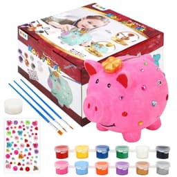 image-SOKA Paint Your Own Dinosaur Money Bank Arts & Crafts Kit DIY Creative Activity