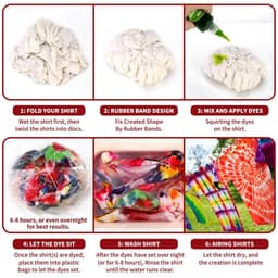 image-SOKA Tie Dye Party Kit 18 Vibrant Colours Non-Toxic Fabric Dye Complete Set