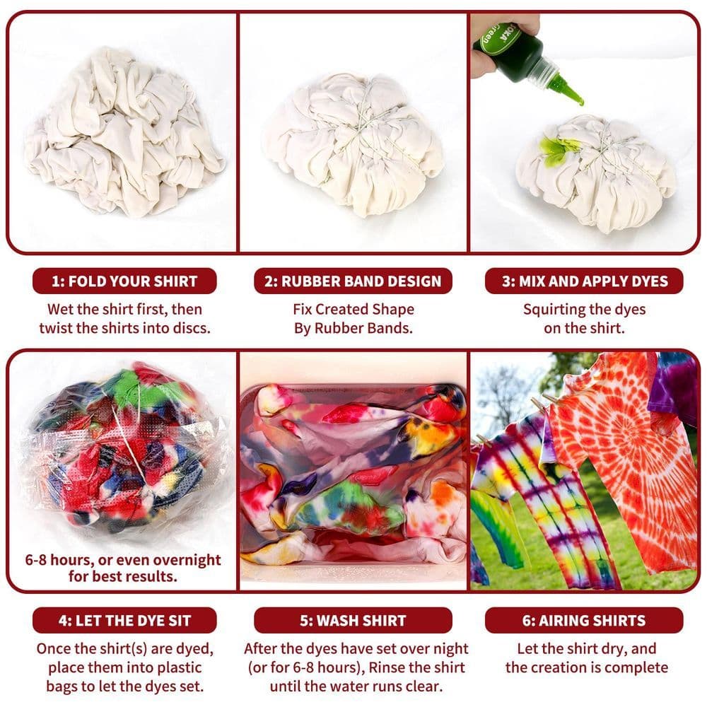 image-SOKA Tie Dye Party Kit 18 Vibrant Colours Non-Toxic Fabric Dye Complete Set