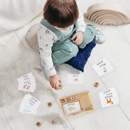 image-SOKA Wooden Spelling Game, Learning Matching Letter Memory Games for Children 3+