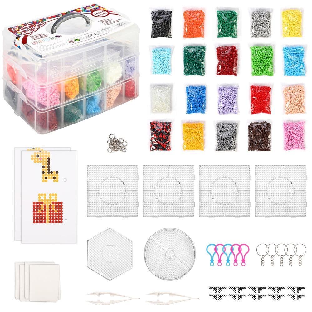 image-SOKA Iron Beads Kit Creative Fun DIY Activity Fuse Bead Art & Craft Kit Toy