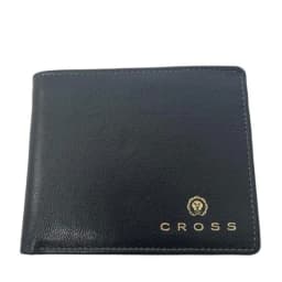 image-Cross Luxury Houston Slim Leather Wallet - Black