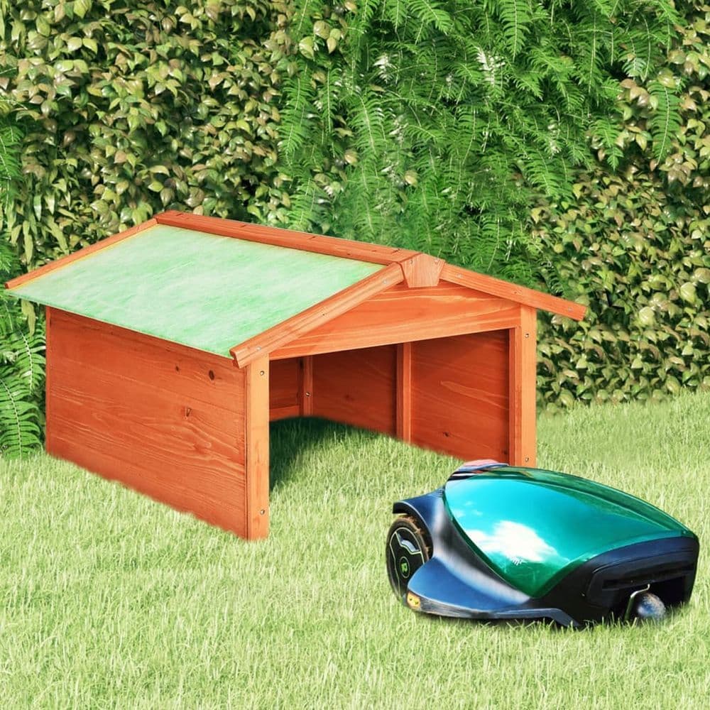 image-Robotic Lawn Mower Garage 72x87x50 cm Solid Firwood