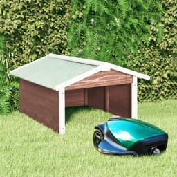 image-Robotic Lawn Mower Garage 72x87x50 cm Solid Firwood