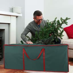 image-Christmas Xmas Tree Decoration Zip Up Jumbo Sack Fabric Storage Bag