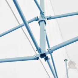 image-Folding Pop-up Partytent with Sidewalls 3x6 m Steel White