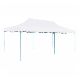 image-Folding Pop-up Partytent with Sidewalls 3x6 m Steel White