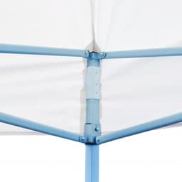image-Folding Pop-up Partytent with Sidewalls 3x6 m Steel White