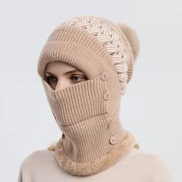 image-Beanies For Women Winter Knitted Hats Thick Warm Beanie Skullies Hat