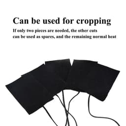 image-USB Charging Clothing Heating Pad 45℃-65℃ Vest Heater Winter Warm Camping Hiking Ski Cycling Pants Carbon Fiber Heated Pads