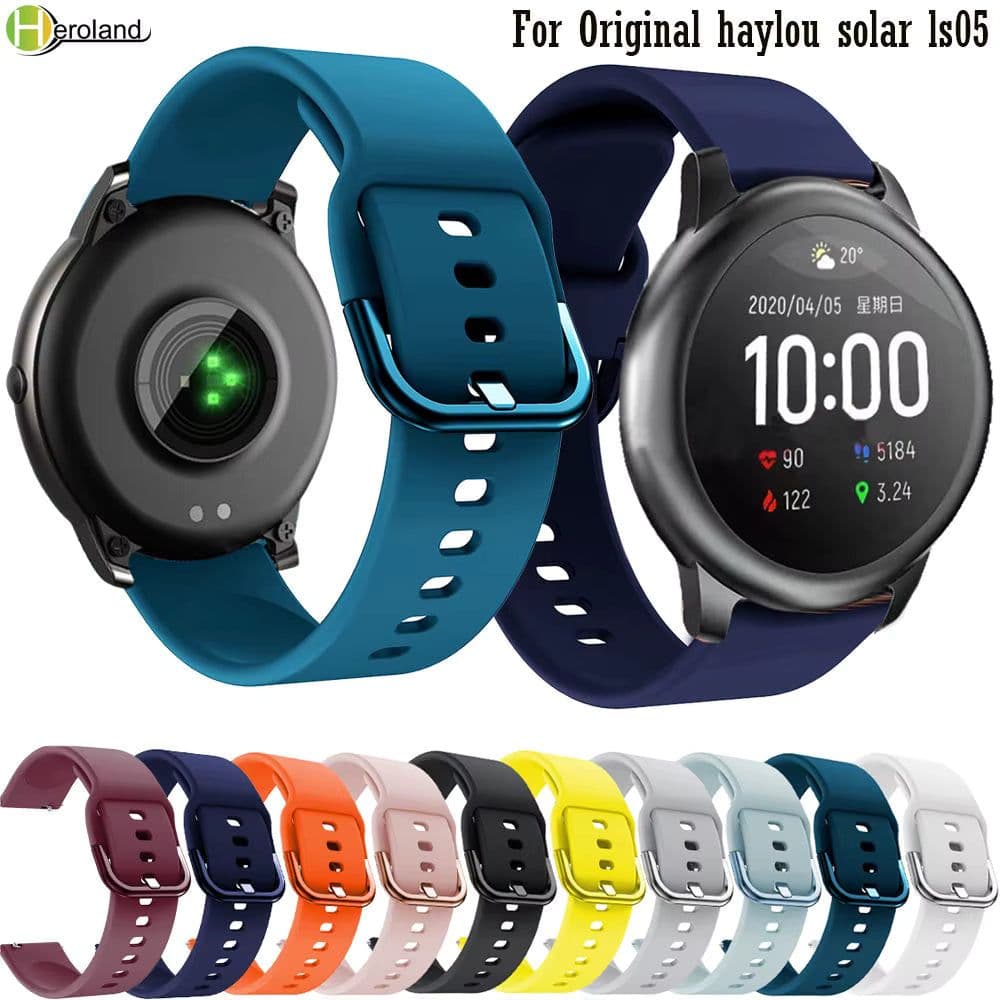 image-Hero Iand Sport Silicone Watchband for Xiaomi Haylou Solar LS05 - Durable & Stylish