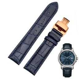 image-Zhuolei Cow Leather Watchband with Stainless Steel Buckle - Comfortable Fit