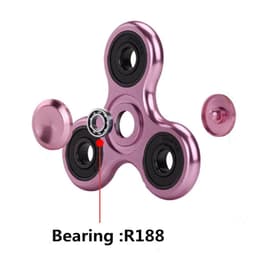 image-Fradoo Triangle Metal Spinner - R188 Bearing for Long Spin Times