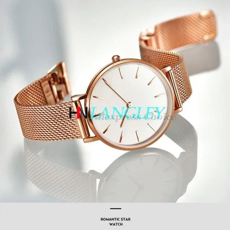 image-Langley Milanese Watchband with Double Safety Buckle - Custom Fit Bracelet