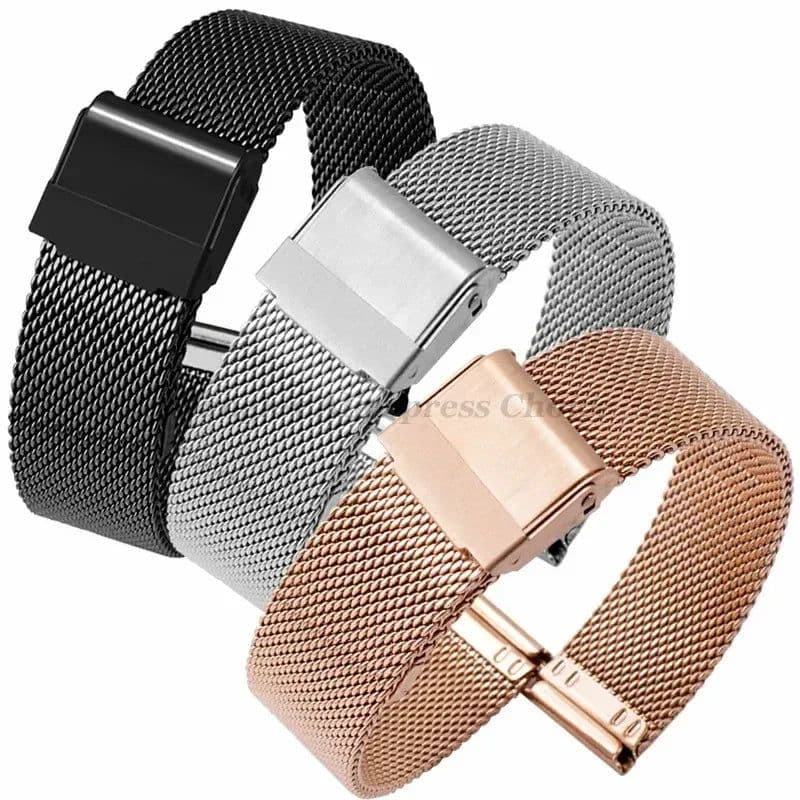 image-Langley Milanese Watchband with Double Safety Buckle - Custom Fit Bracelet