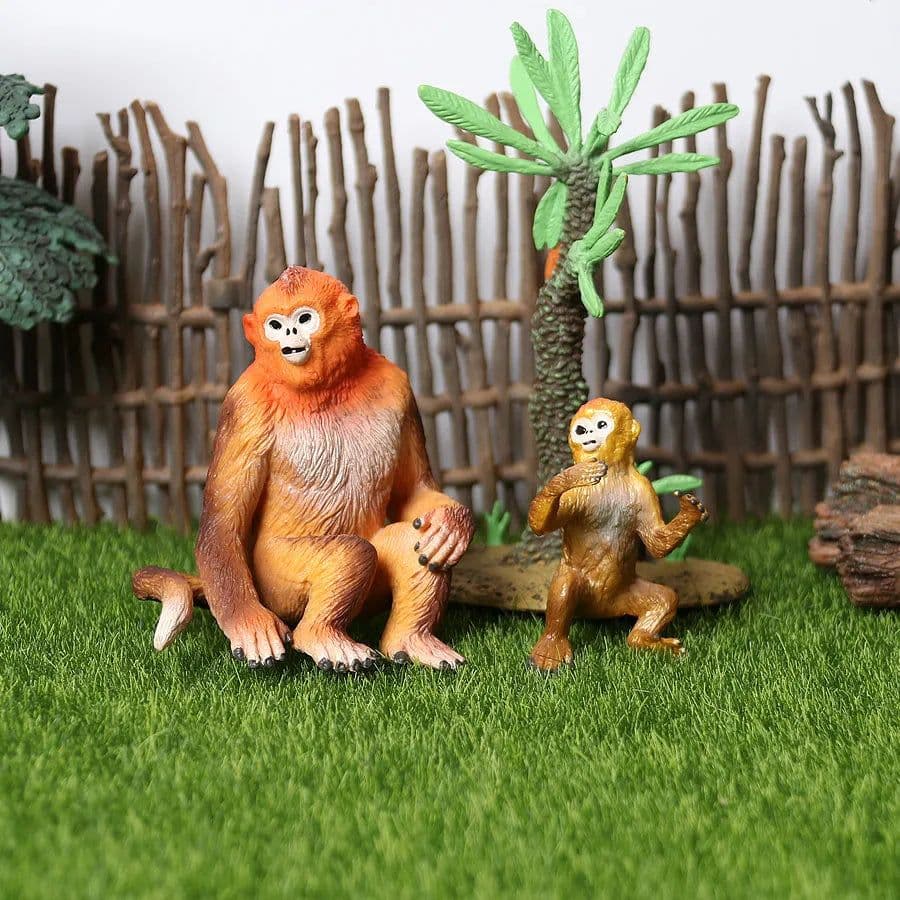 image-SamKaLa Chimpanzee Animal Model - Educational Toy Figurine for Kids