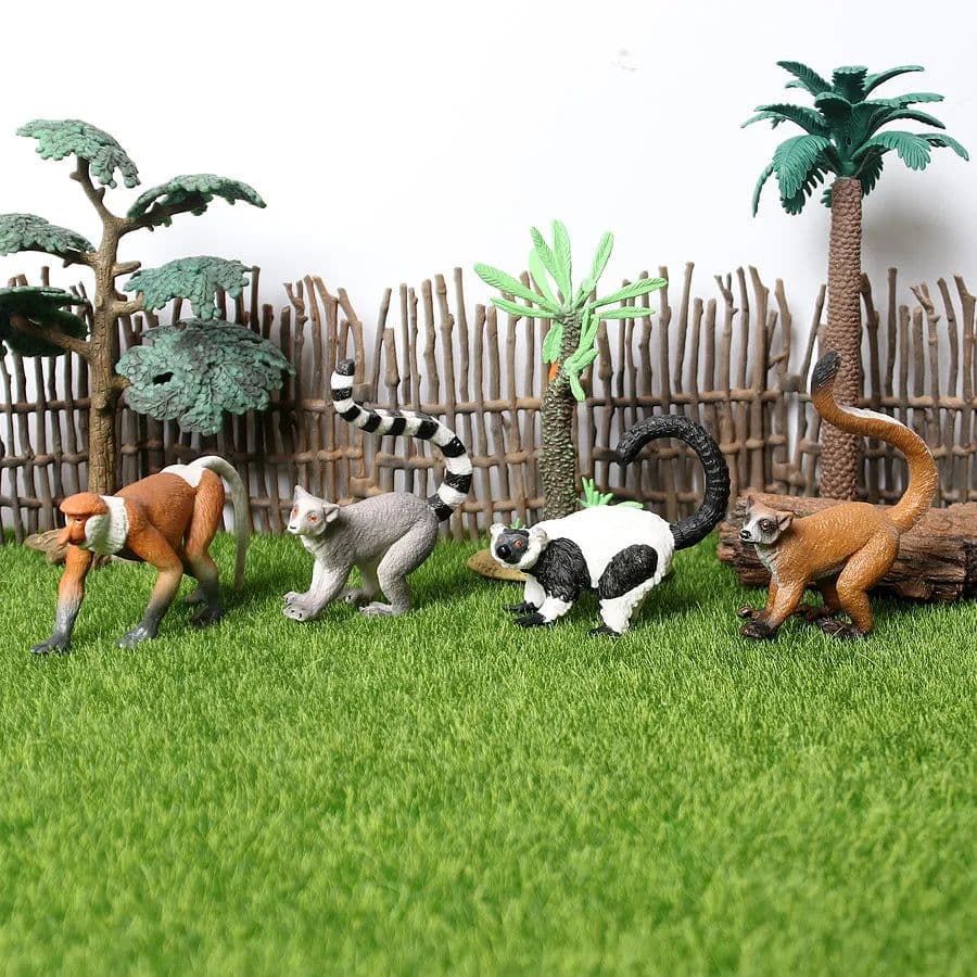 image-SamKaLa Chimpanzee Animal Model - Educational Toy Figurine for Kids
