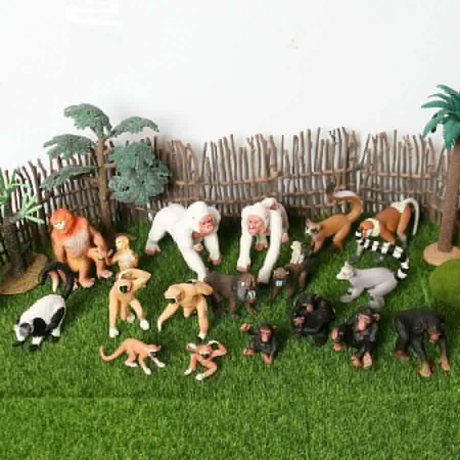 image-SamKaLa Chimpanzee Animal Model - Educational Toy Figurine for Kids
