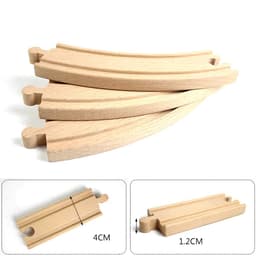 image-skxnier Wooden Railway Track - Educational 3D Assemble Train Toy
