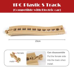 image-skxnier Wooden Railway Track - Educational 3D Assemble Train Toy