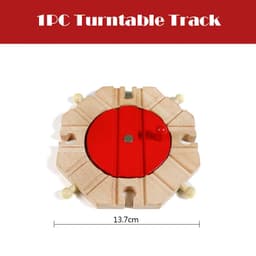 image-skxnier Wooden Railway Track - Educational 3D Assemble Train Toy