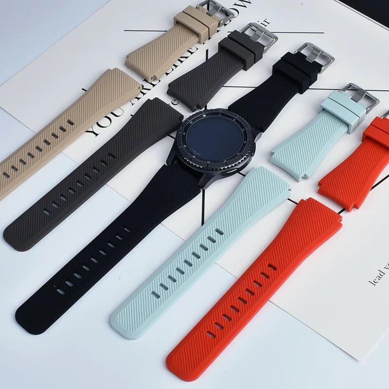 image-Lerxiuer Silicone Strap for Samsung Galaxy Watch 46mm | Comfort & Style