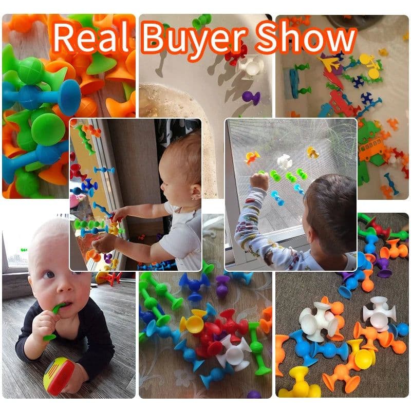 image-KACUU Soft Silicone DIY Building Blocks - Educational Fun for Kids