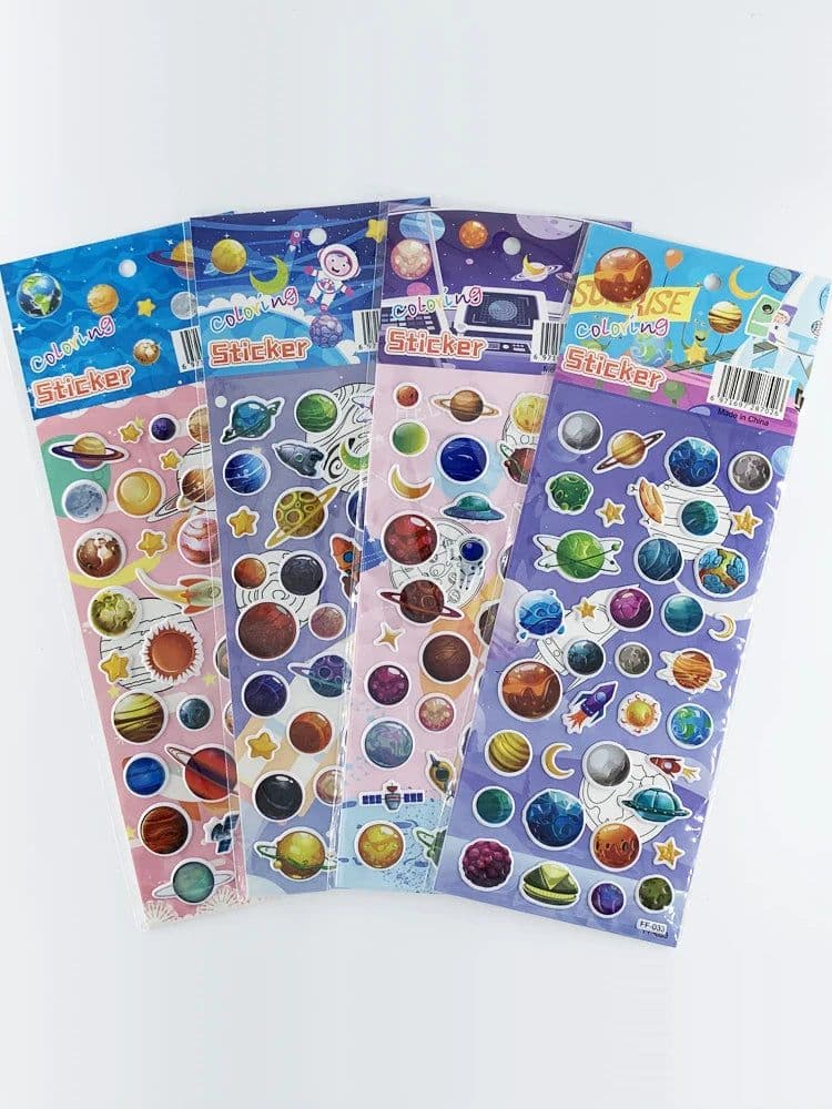 image-Monssjay Cartoon Stickers - Easy to Remove and Safe for Walls - 4 Sheets Set