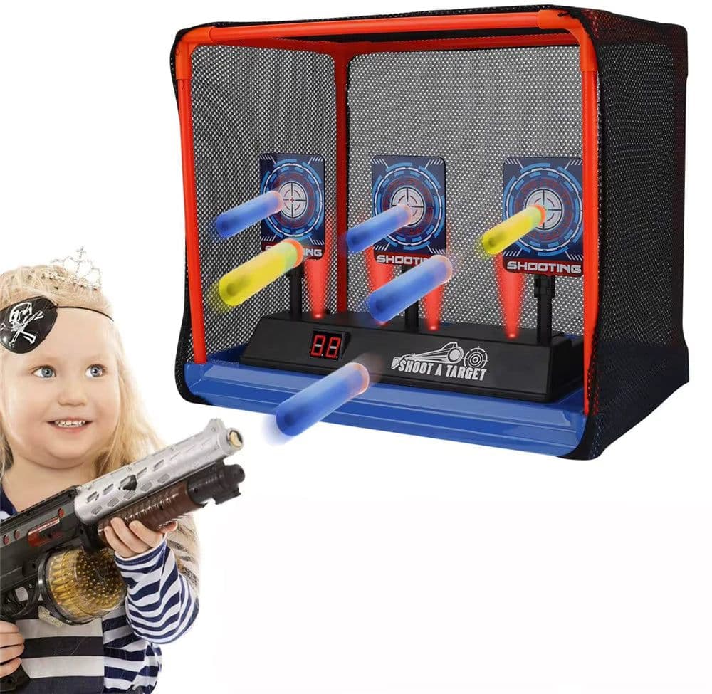 image-SYSTECH Electric Auto-Reset Target - Fun for Nerf Toy Gun Enthusiasts