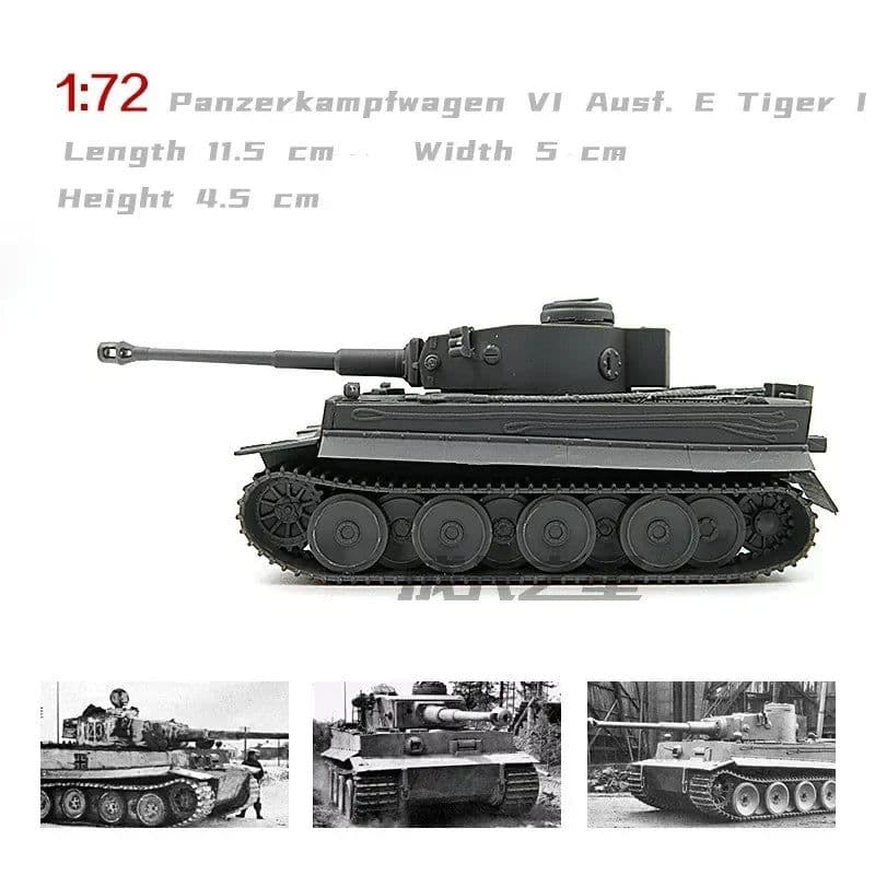 image-GRAPMAN 1:72 Military Model Tank Kit - Assembled WWII German Vehicle