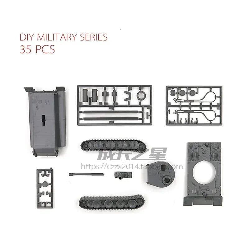 image-GRAPMAN 1:72 Military Model Tank Kit - Assembled WWII German Vehicle
