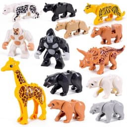 image-Jiu Feng Yan Classic Animals Whale City ZOO Building Blocks for Kids