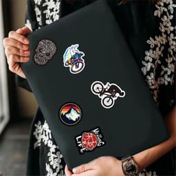image-Vibrant Waterproof Stickers for Scrapbooking, Laptops & More - Set of 10-100