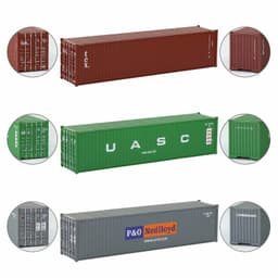 image-Evemodel 1:87 Scale Plastic Train Container Model - Perfect for HO Scale