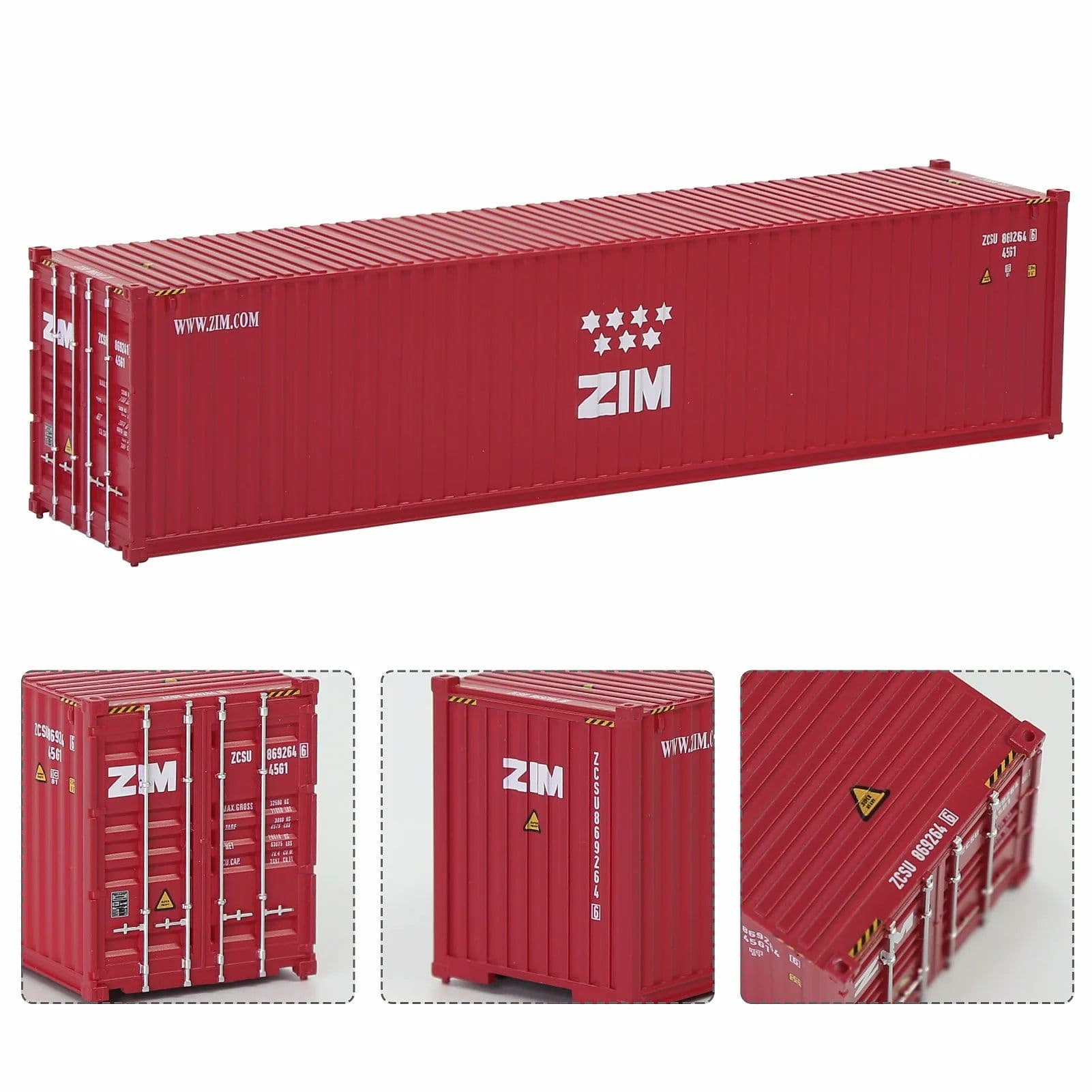 image-Evemodel 1:87 Scale Plastic Train Container Model - Perfect for HO Scale
