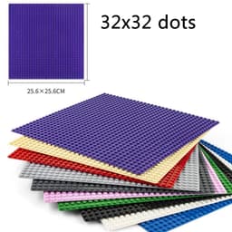 image-TUTU&LALA 32x32 Dots Base Plates - 10 Colour Brick Assembly Plates