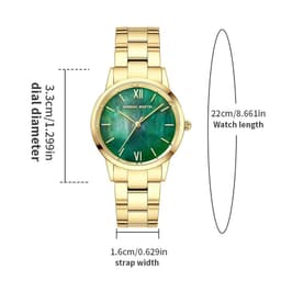 image-Hannah Martin Quartz Movement Watch - Elegant Design & Water Resistant