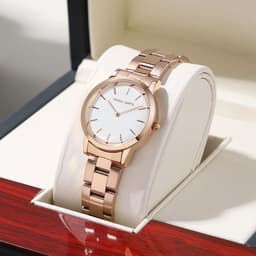 image-Hannah Martin Quartz Movement Watch - Elegant Design & Water Resistant