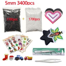 image-KTYSM 3D Puzzle Beads Set with Templates & Tweezers for Creative Fun