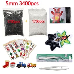 image-KTYSM 3D Puzzle Beads Set with Templates & Tweezers for Creative Fun