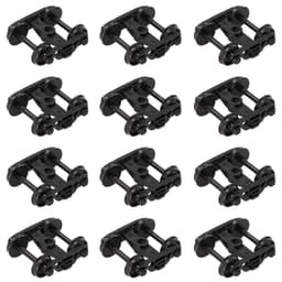 image-Evemodel HO Scale Plastic Railway Bogies - 12 Durable Wheels Set