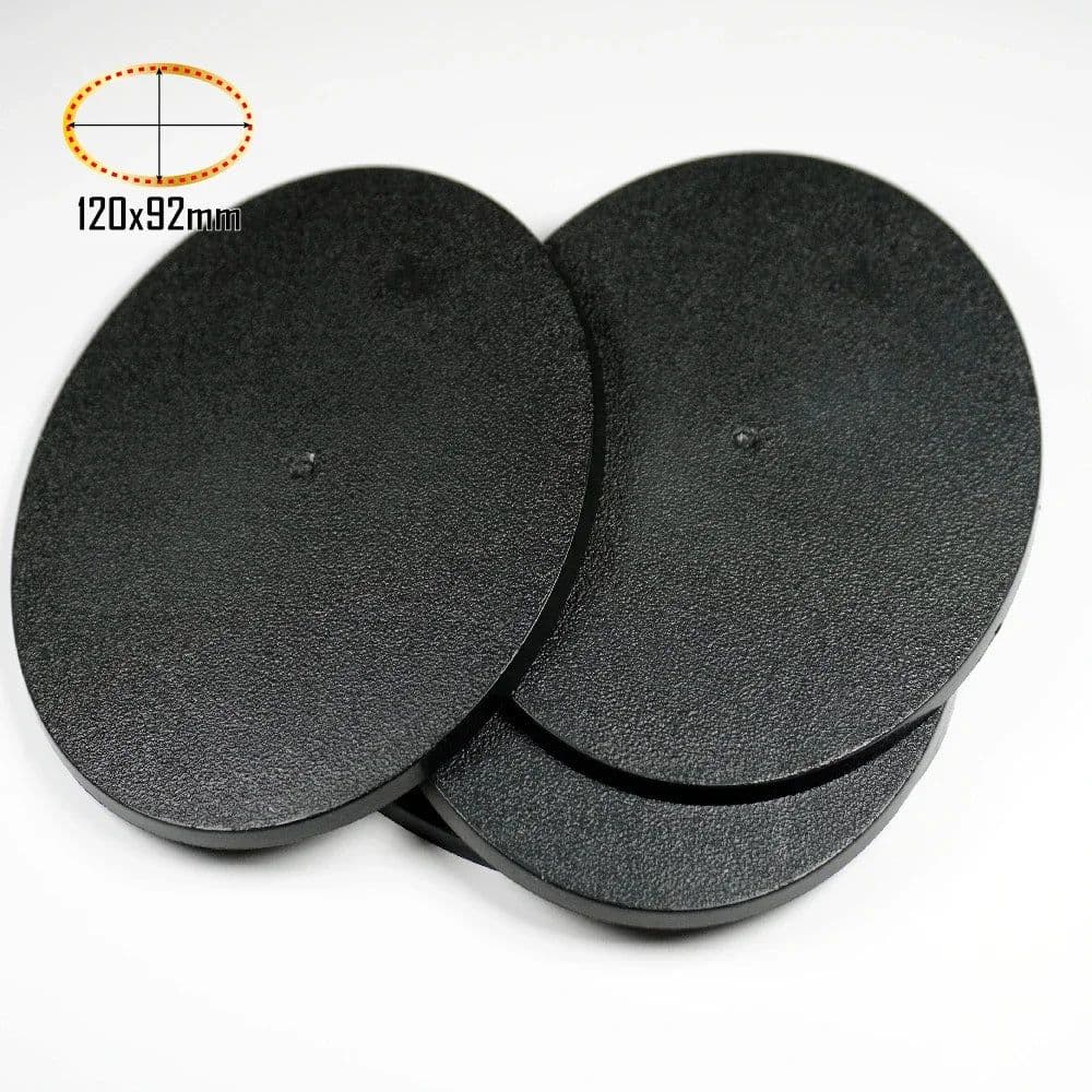 image-Wargame Base World 120x92mm Oval Bases for Wargaming Miniatures