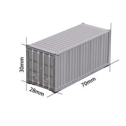 image-HO Scale Model Container 1:87 - Realistic Freight for Railway Layouts