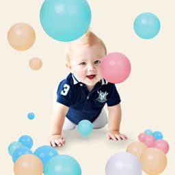 image-PANGDUBE Eco-Friendly Ocean Balls for Ball Pits - Safe Play for Kids